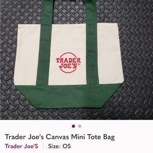 Trader Joe's Canvas Mini Tote Bag